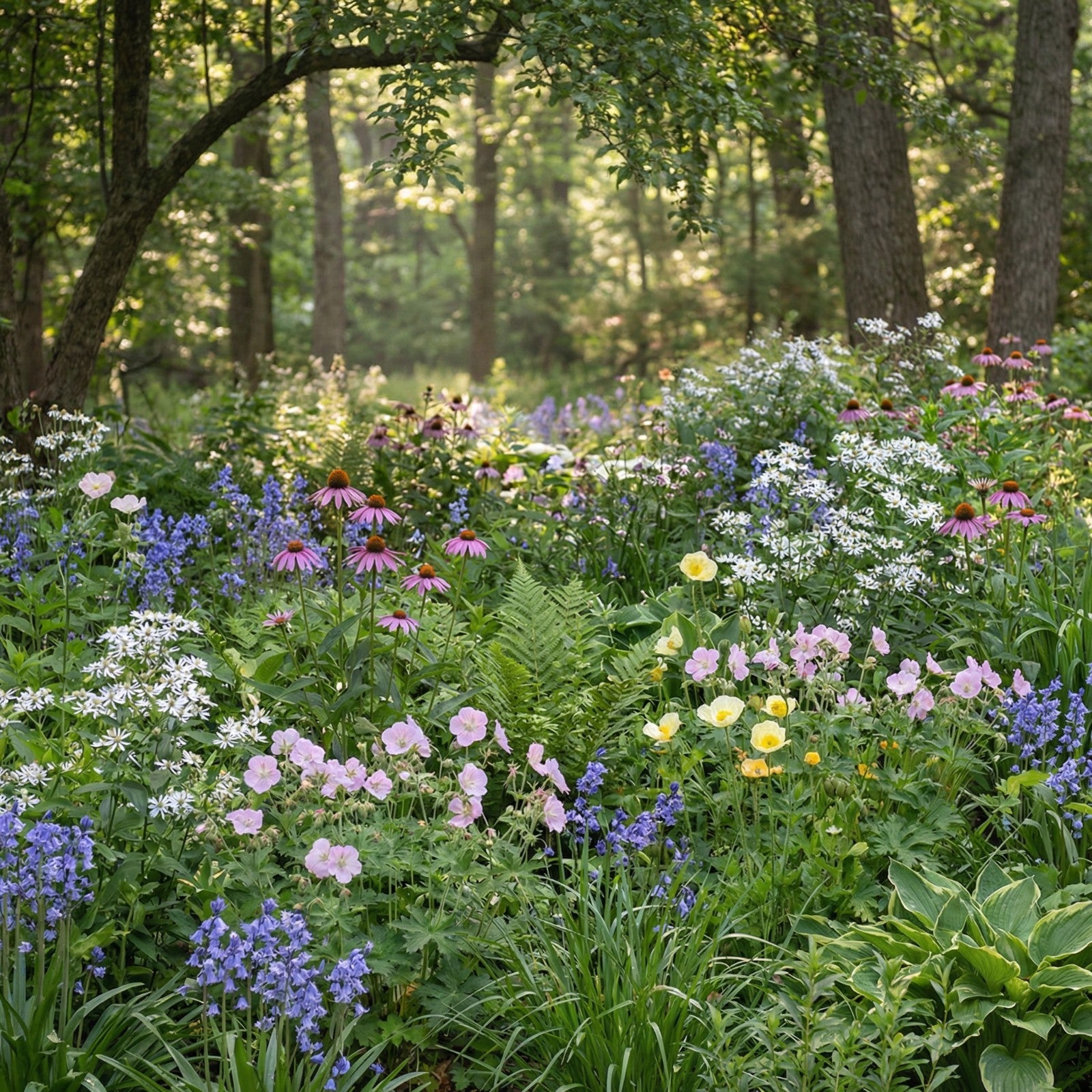 Wildflower Mix SHADE Garden Flowers Woodland Pollinator Butterfly 1000 Seeds!