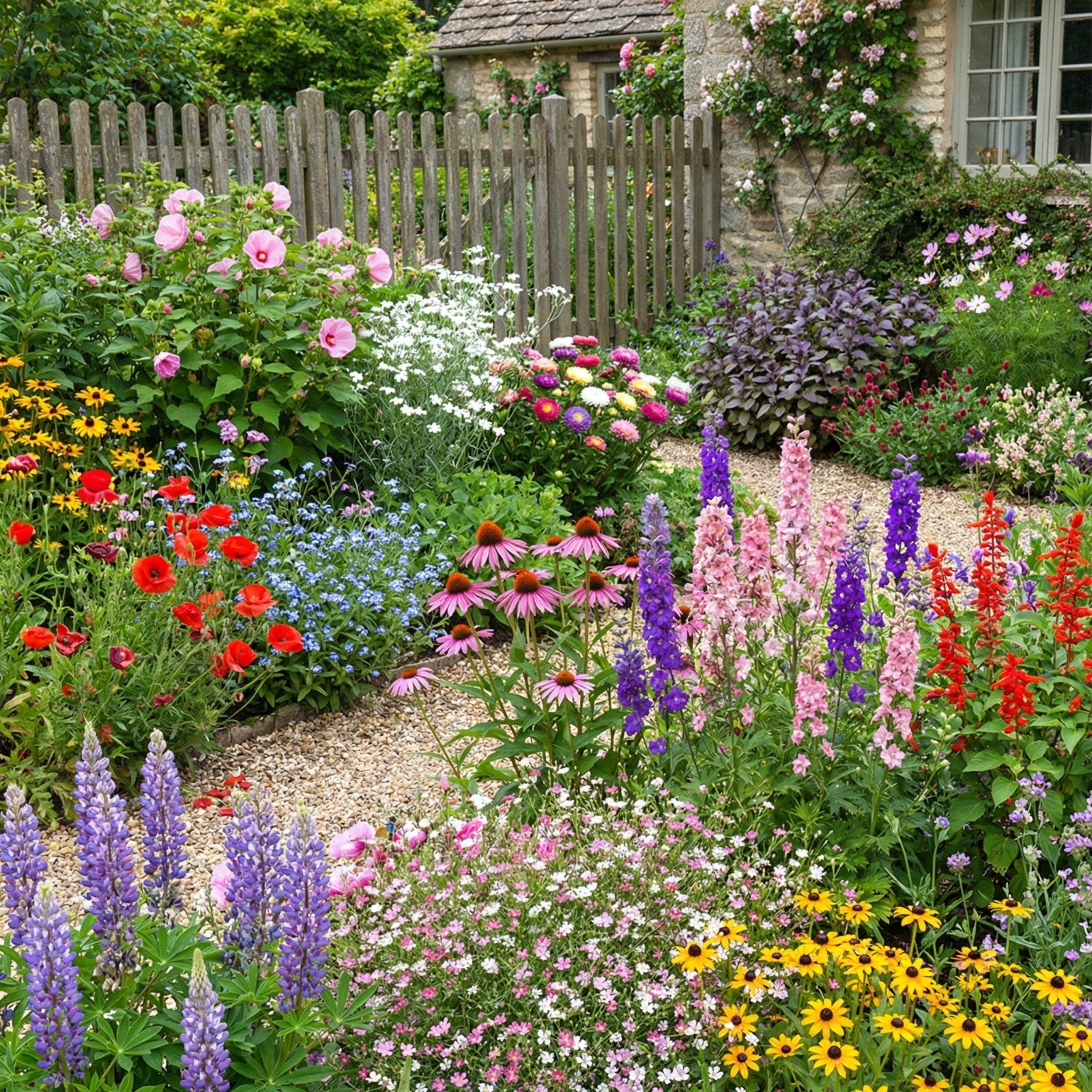 Wildflower Mix BUTTERFLY HUMMINGBIRD Bee & Pollinator Garden Flowers 1000 Seeds!