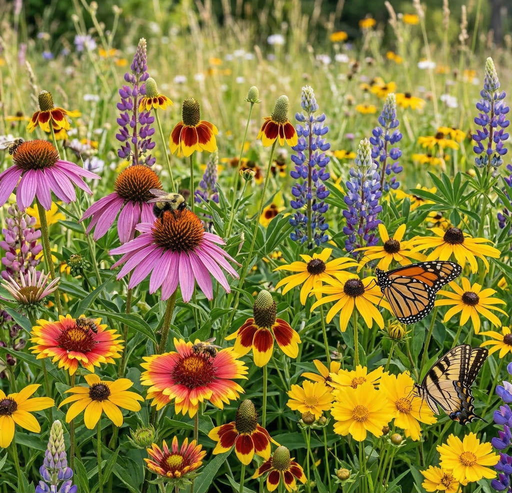 Wildflower Mix ALL PERENNIAL Pollinator Garden Bee Meadow Flowers 1000+ Seeds!