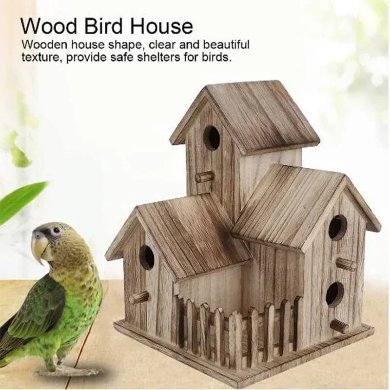 Bird House, Outdoor Nesting Box for Wild Bird Viewing