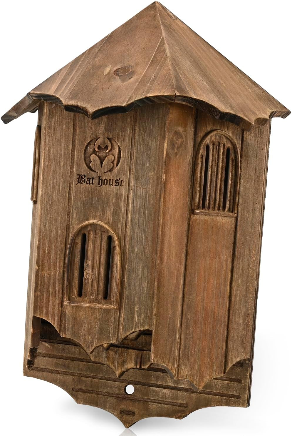 Wooden Castle Bat Houses for outside Bat Box for Outdoors - Large Three Chamber