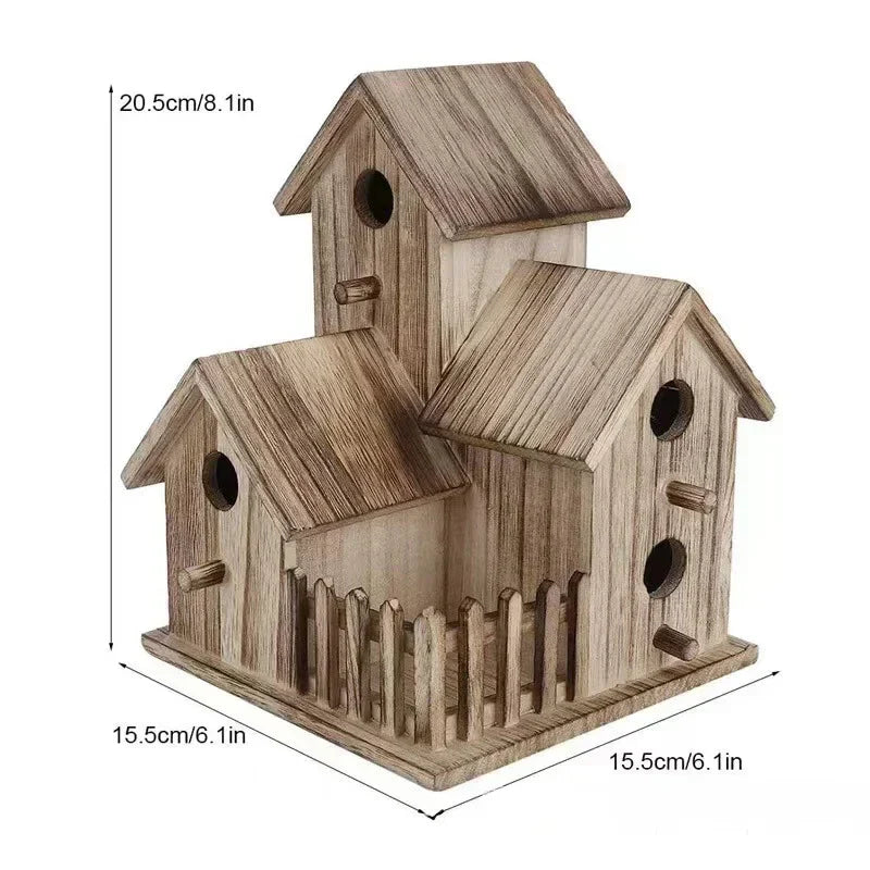 Bird House, Outdoor Nesting Box for Wild Bird Viewing