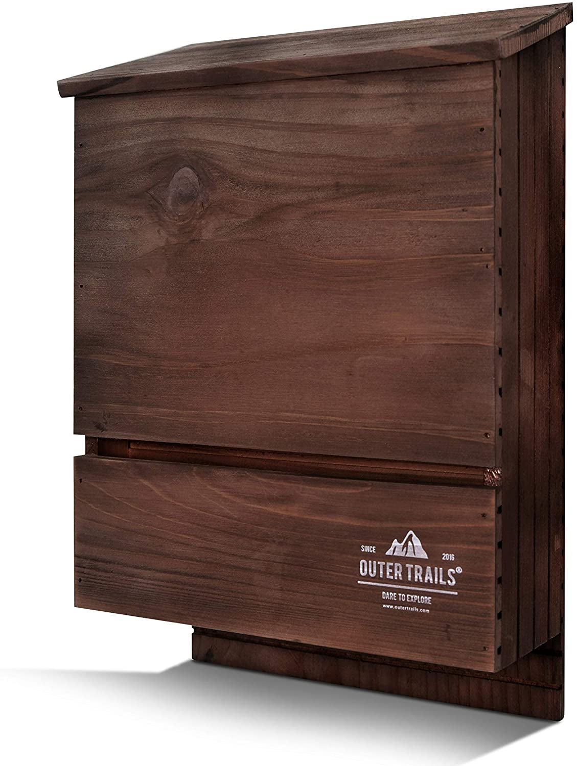Outer Trails Outdoor Bat House, All Natural Cedar Wood, 3 Chamber